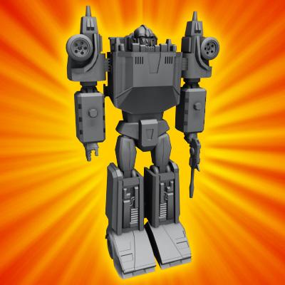 3D Model of Transforming Robot Toy car - 3D Render 4